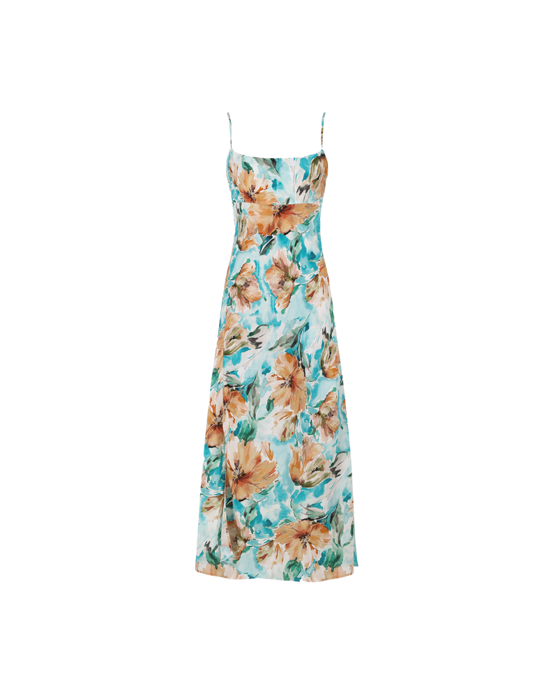 AUGUST SILK SLIP FLORAL | Bias cut silk slip with side split, crafted in an airy wilted floral, a RUBY exclusive print. This piece flares slightly towards the bottom hem, accentuating your silhouette and allowing...