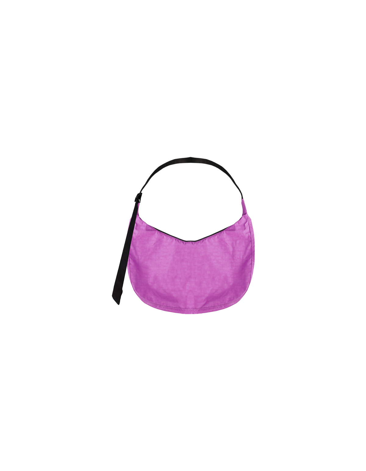 Medium Nylon Crescent Bag - Deep Fuchsia