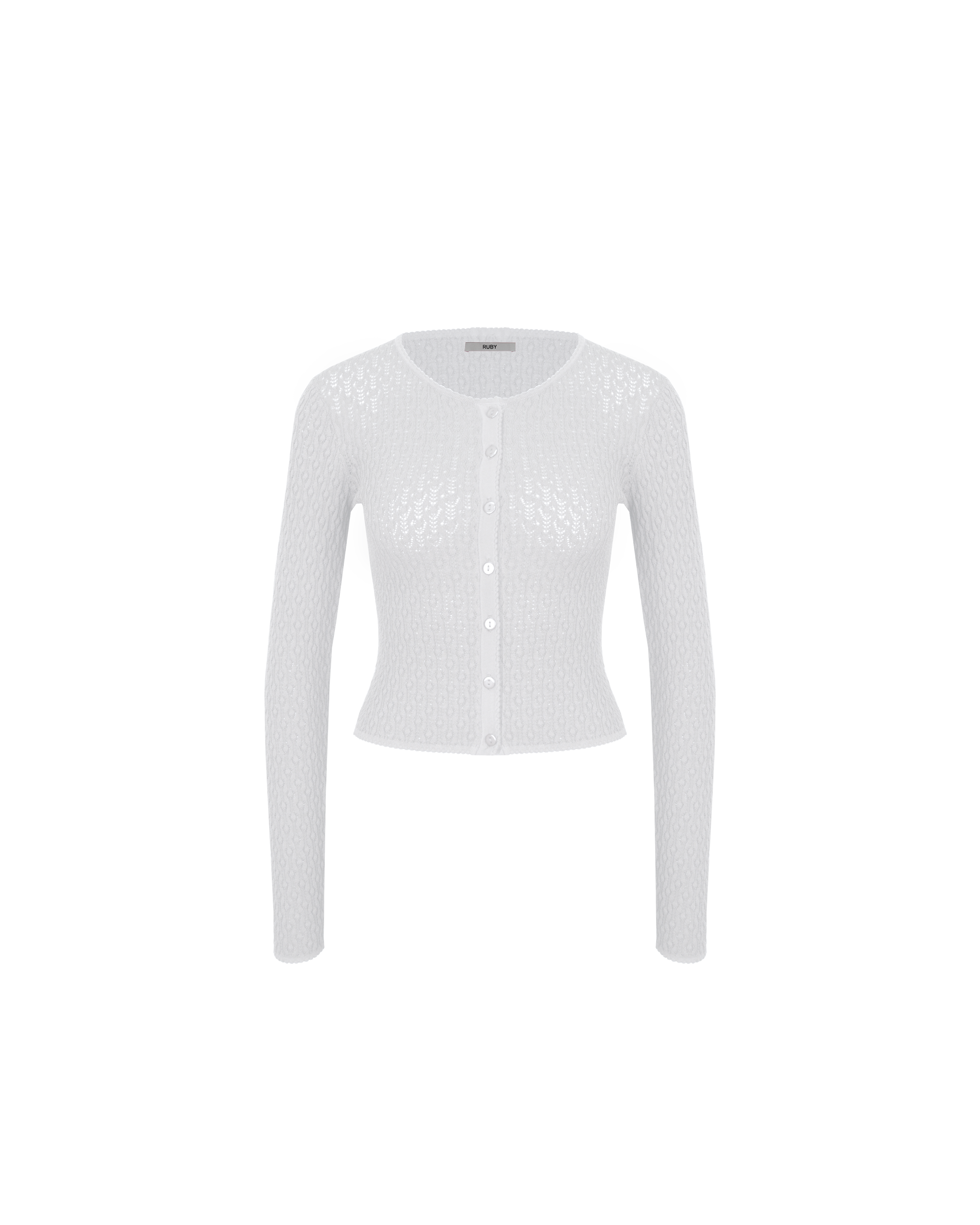 BEAU CARDIGAN WHITE | RUBY