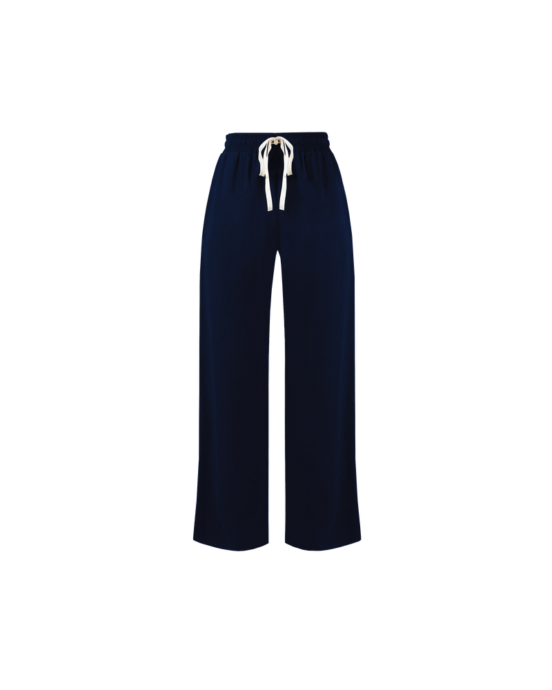 CORVETTE TROUSER PETITE NAVY | Sporty, high-waisted pant with a wide leg silhouette. An all-time RUBY favourite.