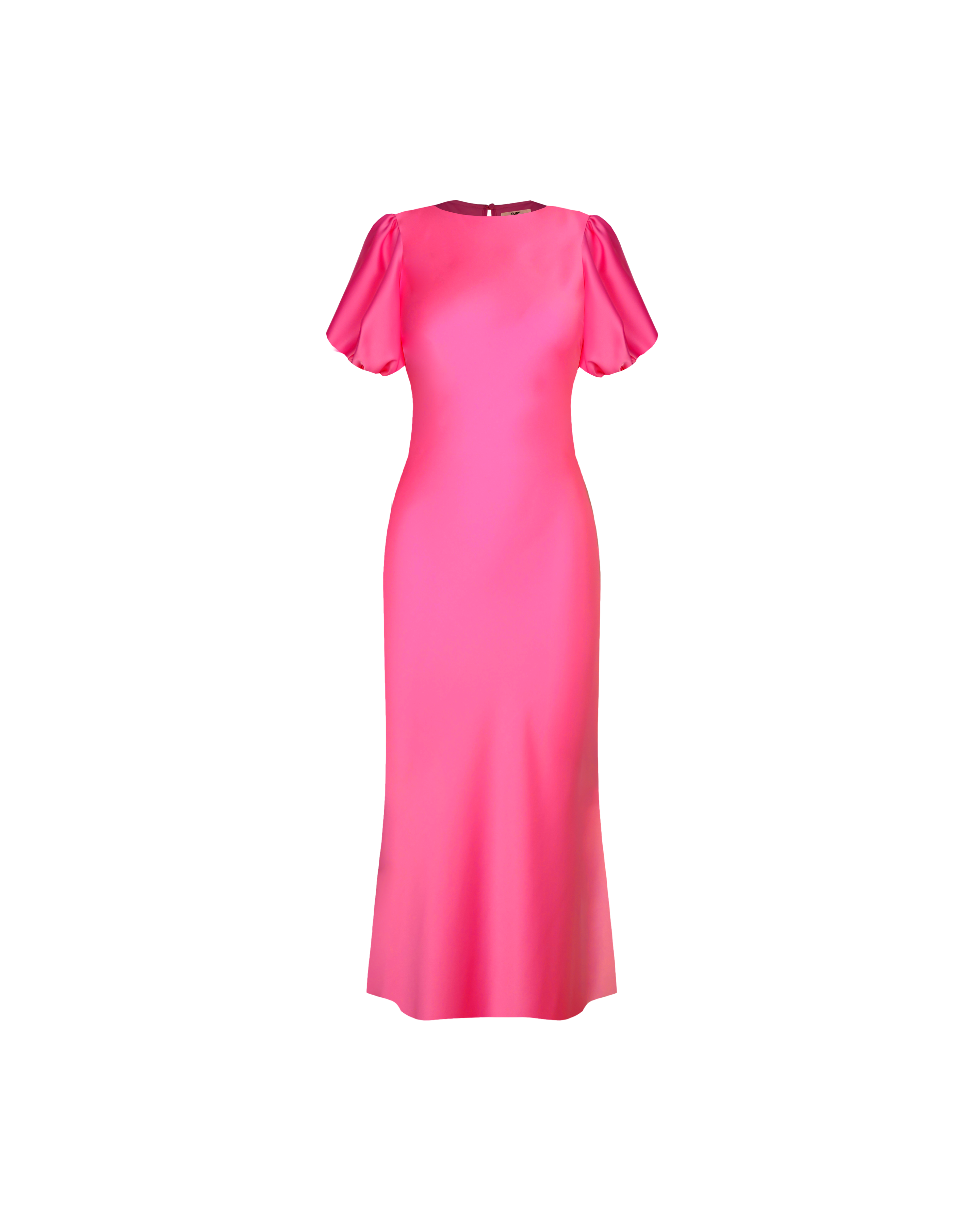 pink ruby dresses Ruby Satin Dress with Scarf SAU LEE