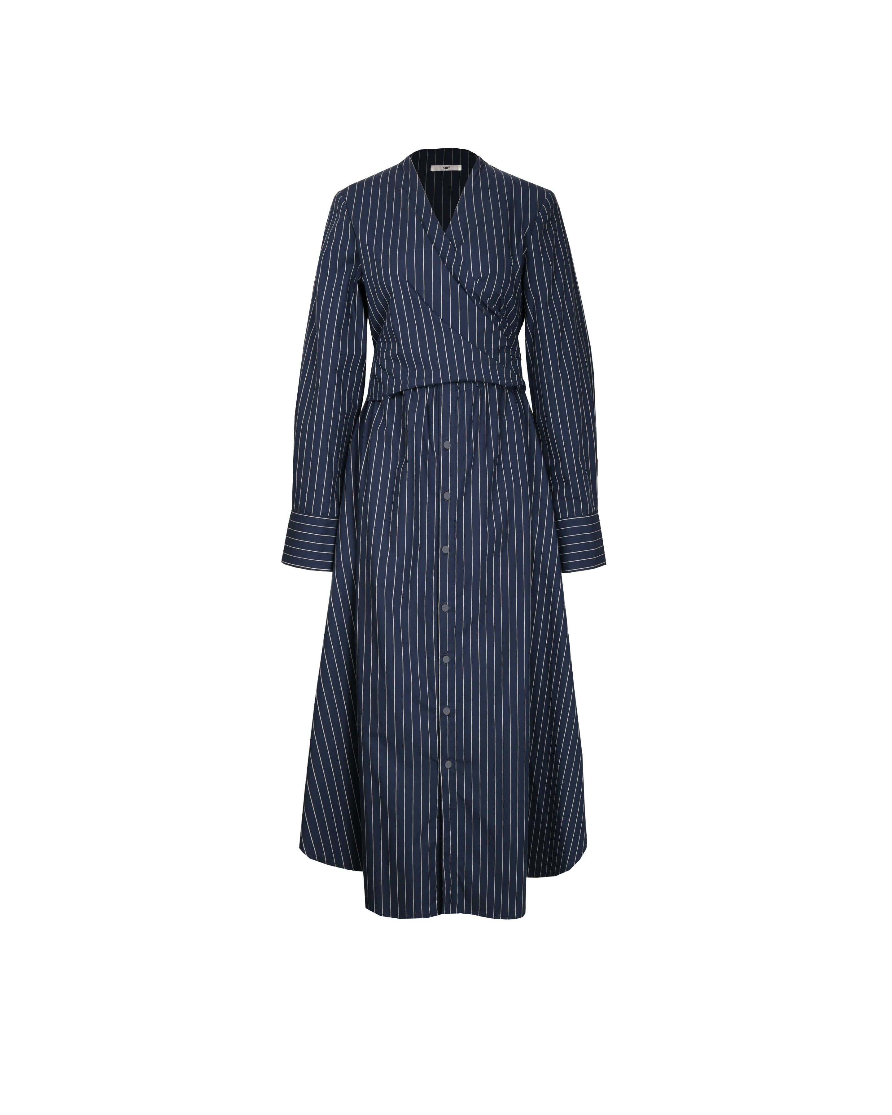 LINDA SHIRT DRESS BIG DIPPER STRIPE | RUBY