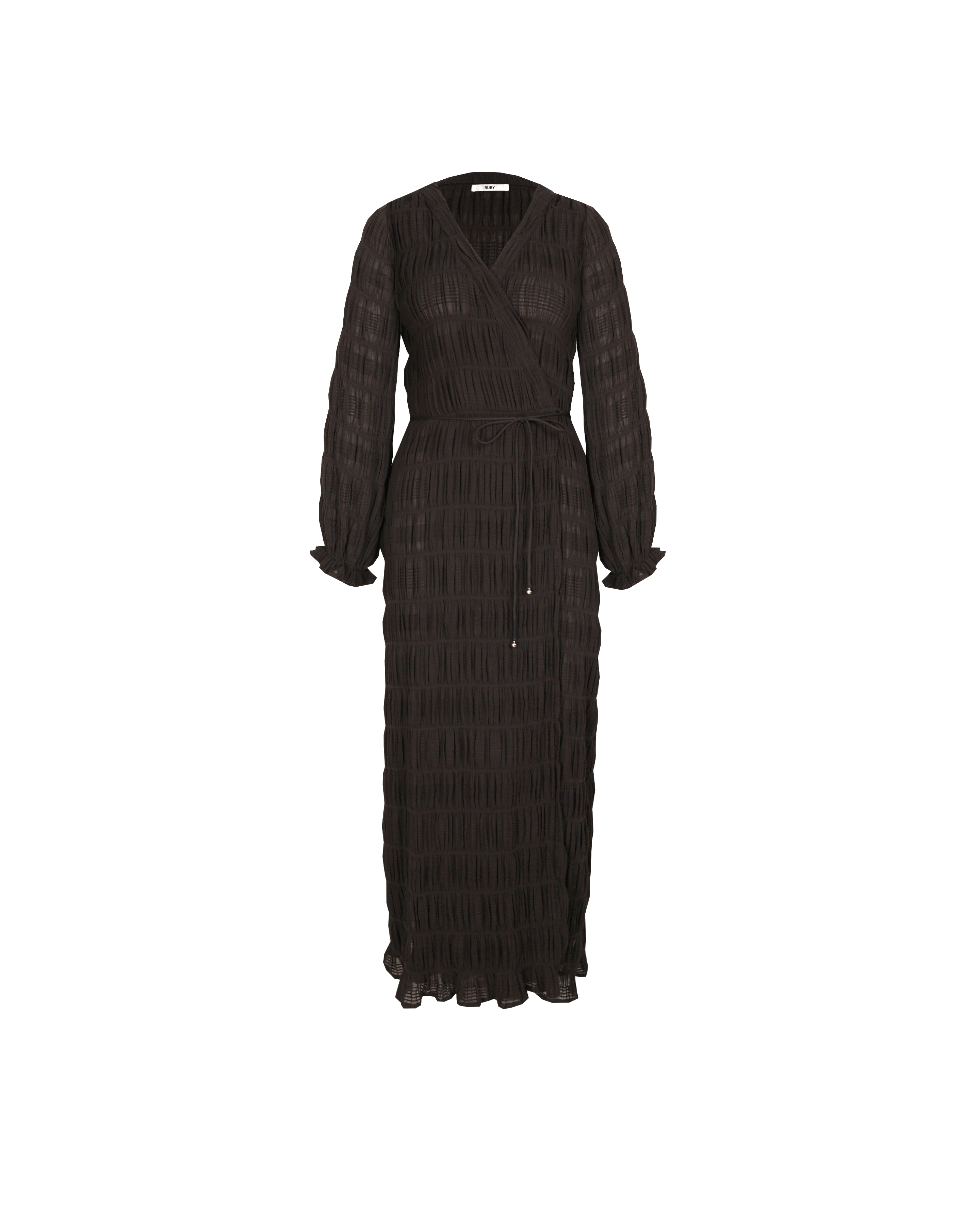 MIRELLA LONGSLEEVE WRAP DRESS BLACK | RUBY MIRELLA LONGSLEEVE WRAP DRESS BLACK | RUBY