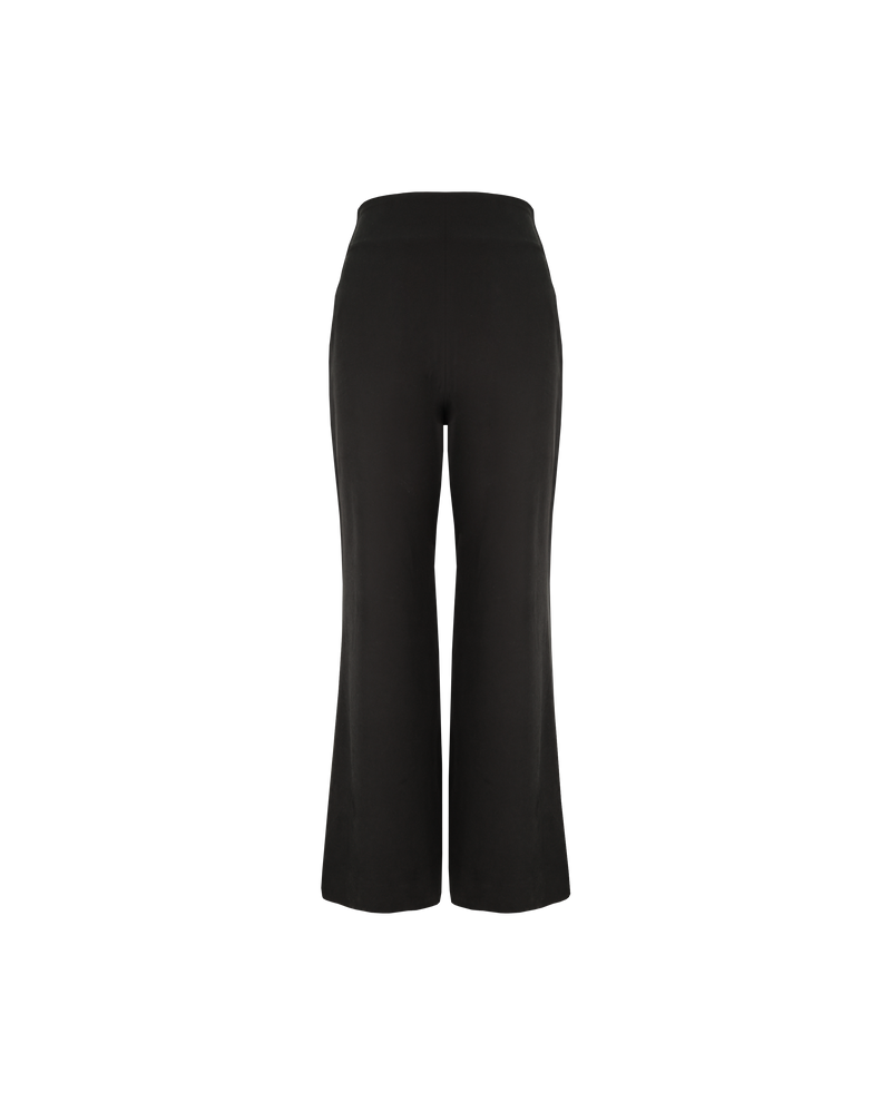REESE PANT BLACK | Wide leg pant designed in a soft black fabric. These pants fit comfortably around the waist and fall into a relaxed wide leg shape.