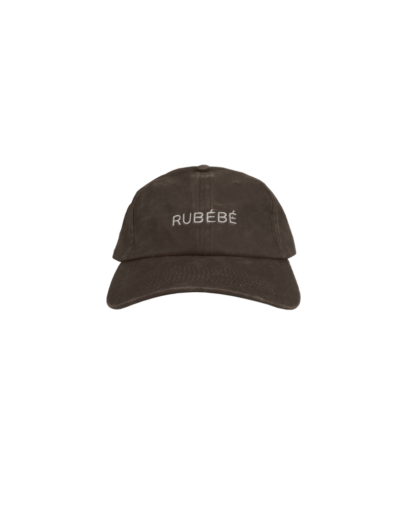 RUBEBE CAP CHOCOLATE | The perfect finishing touch to any outfit, introducing our new Rubebe embroidered cap. A chocolate cotton with contrasting colour 'RUBEBE' embroidered on the front.