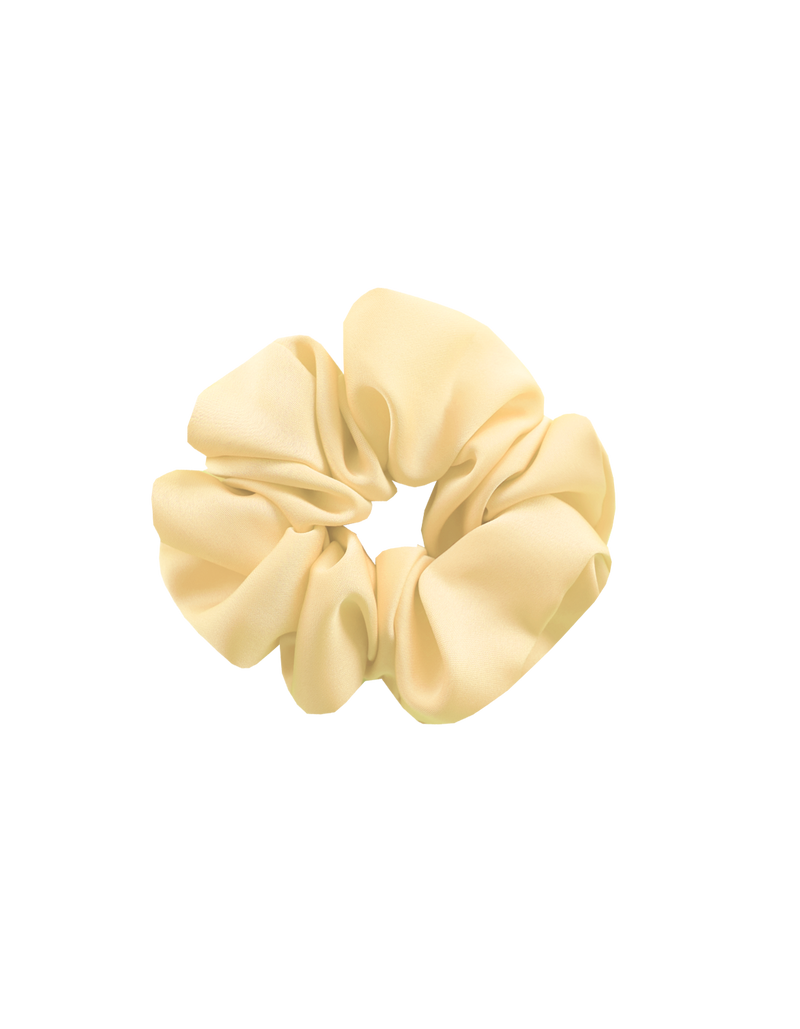 SABRINA SCRUNCHIE BUTTER FORTUNA | Small scrunchie made from our butter satin offcuts.