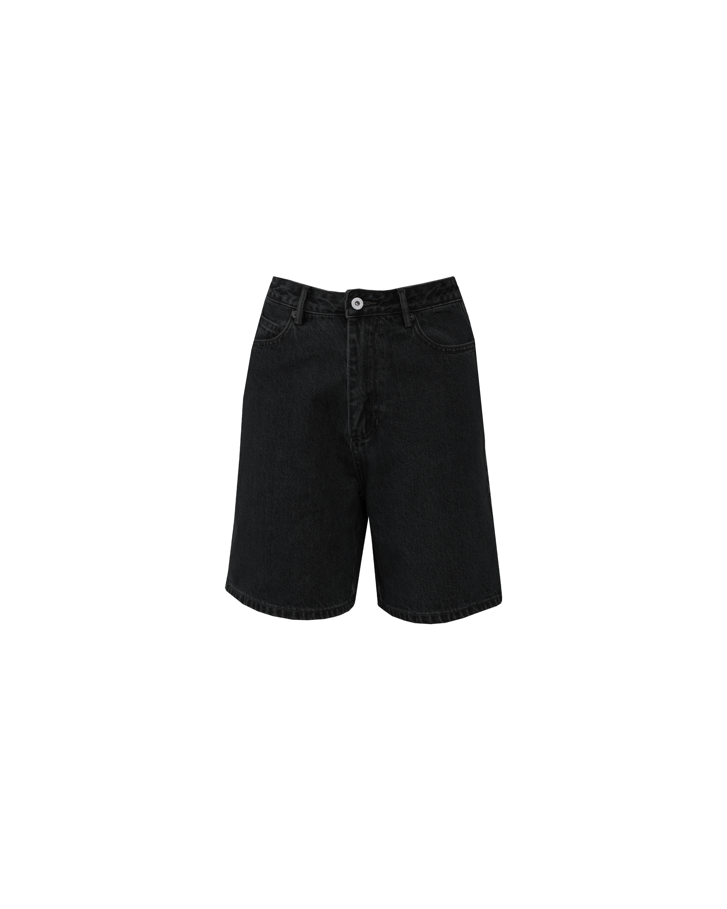 Black jean shorts sales png