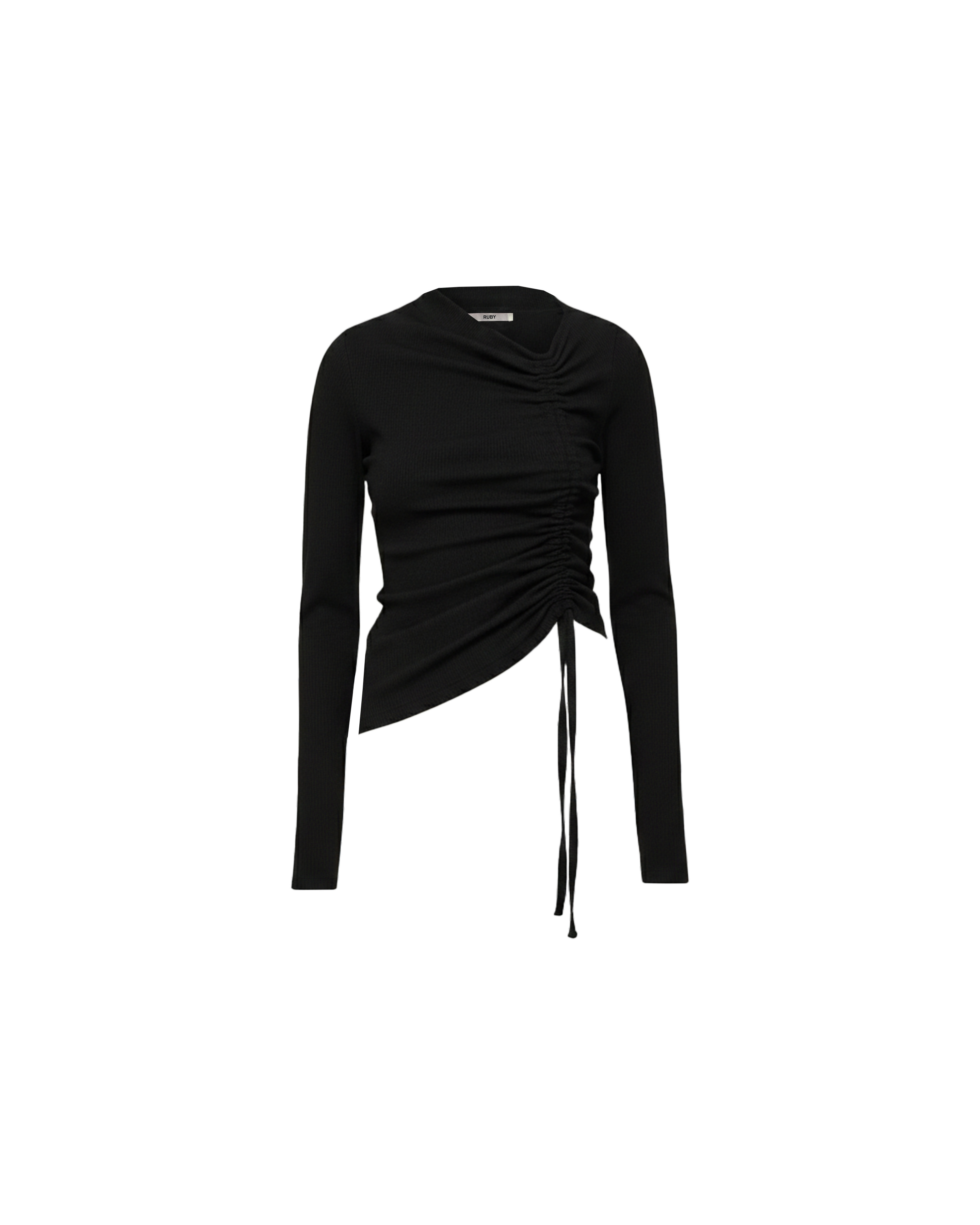 TOBY KNIT LONG SLEEVE BLACK | RUBY