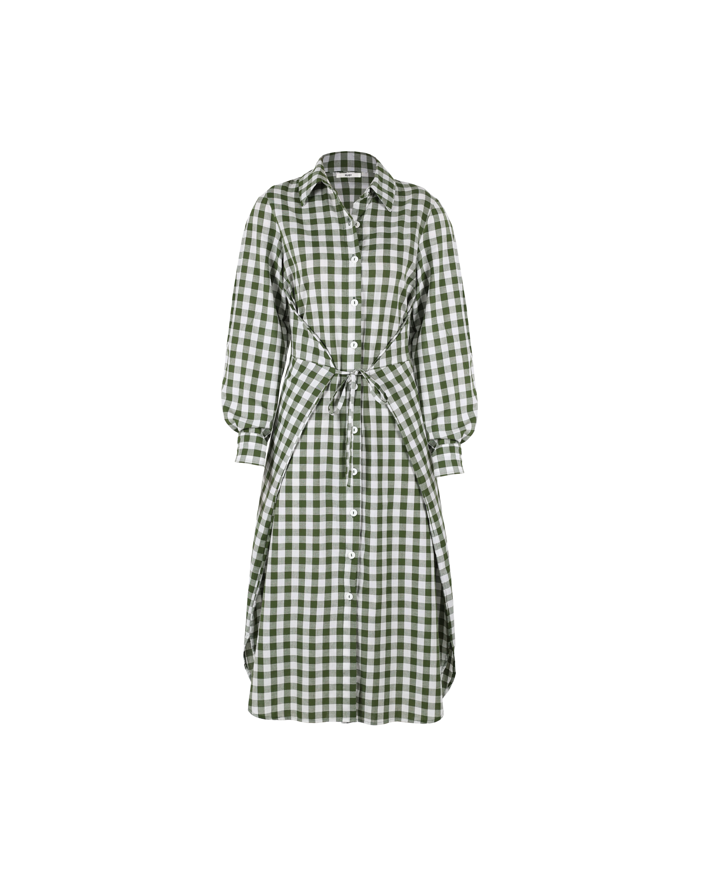 Calvin klein black and white gingham dress deals