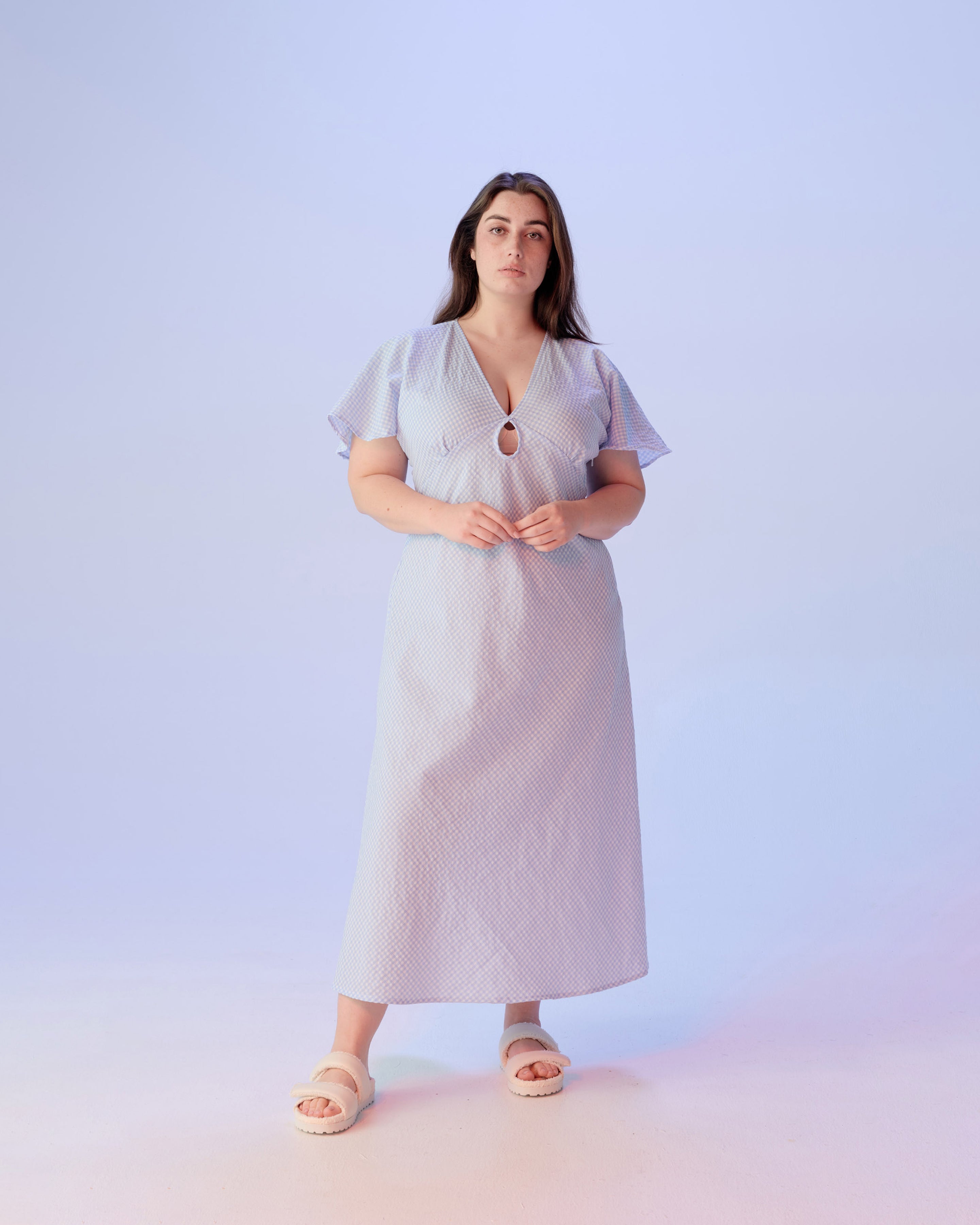 for love and lemons ruby midi dress CLOVER MIDI DRESS PALE BLUE