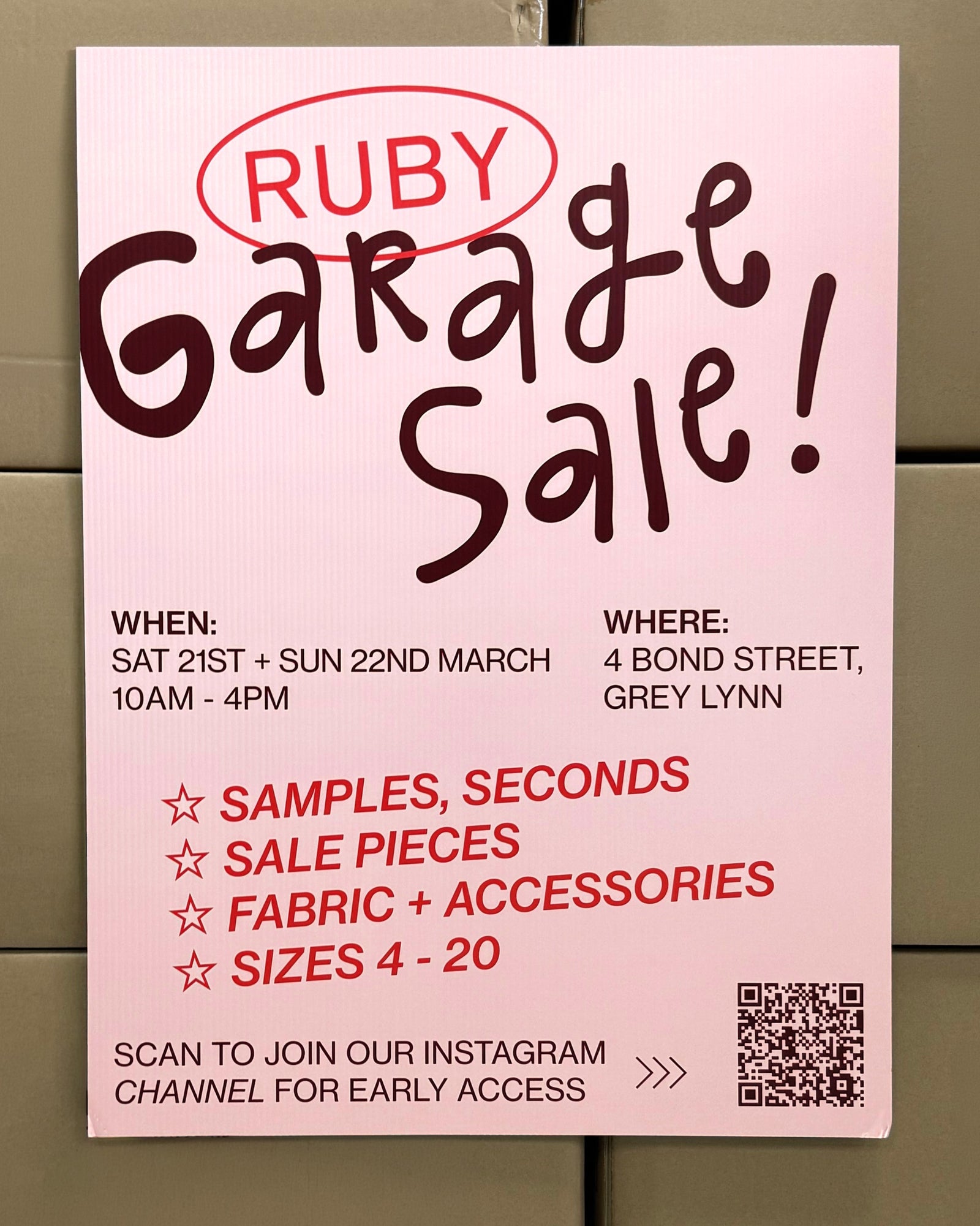 You Know What Time It Is ~ RUBY Garage Sale 2026