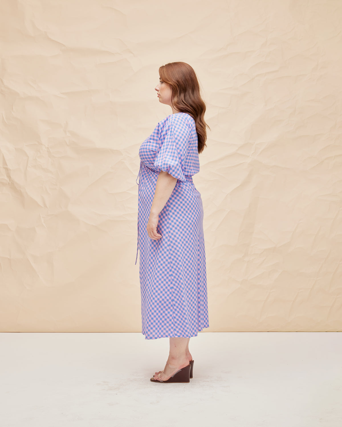DONOVAN TIE DRESS PINK BLUE GINGHAM | RUBY DONOVAN TIE DRESS PINK BLUE GINGHAM | RUBY