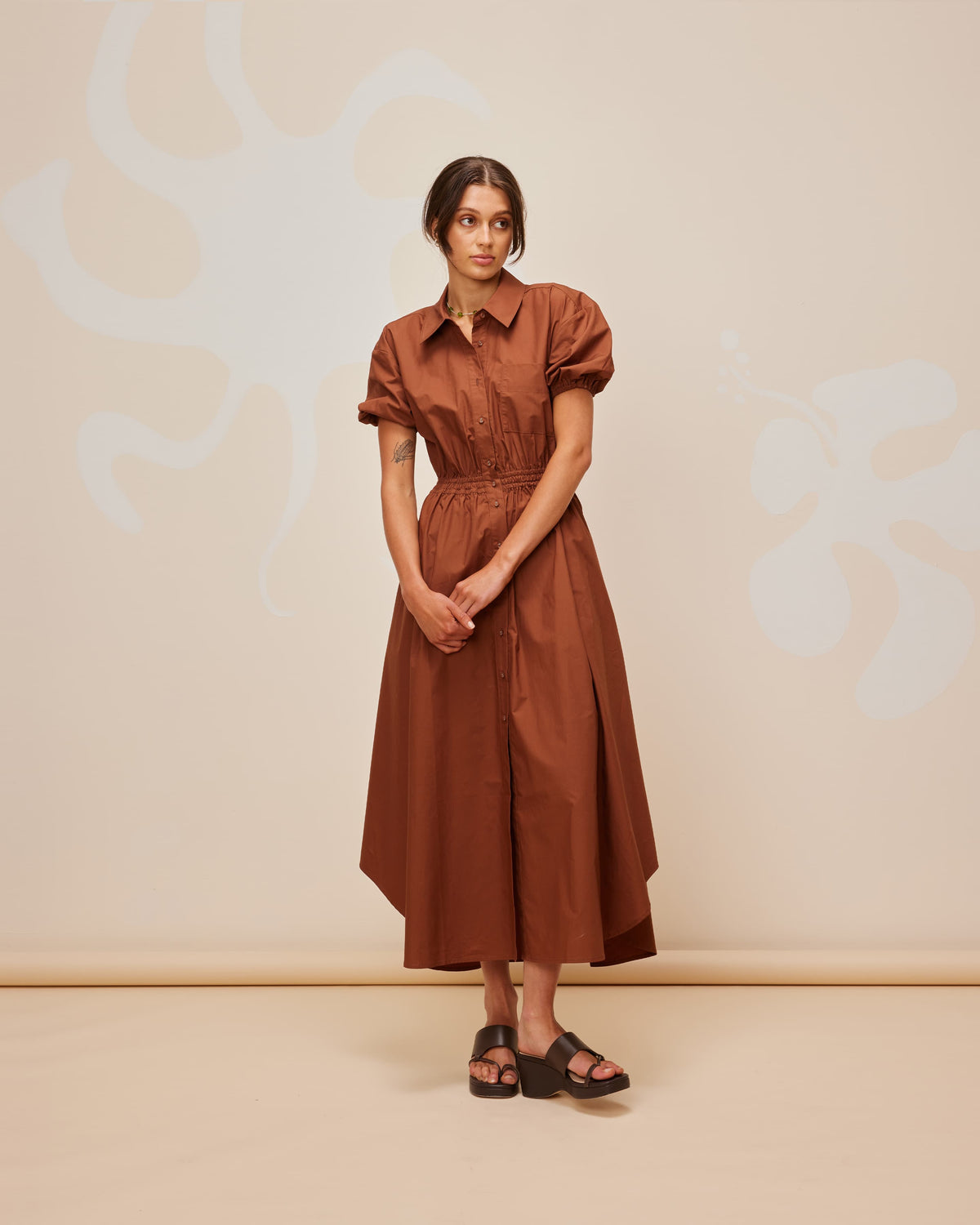 COMET SHIRT DRESS CHOCOLATE | RUBY COMET SHIRT DRESS CHOCOLATE | RUBY