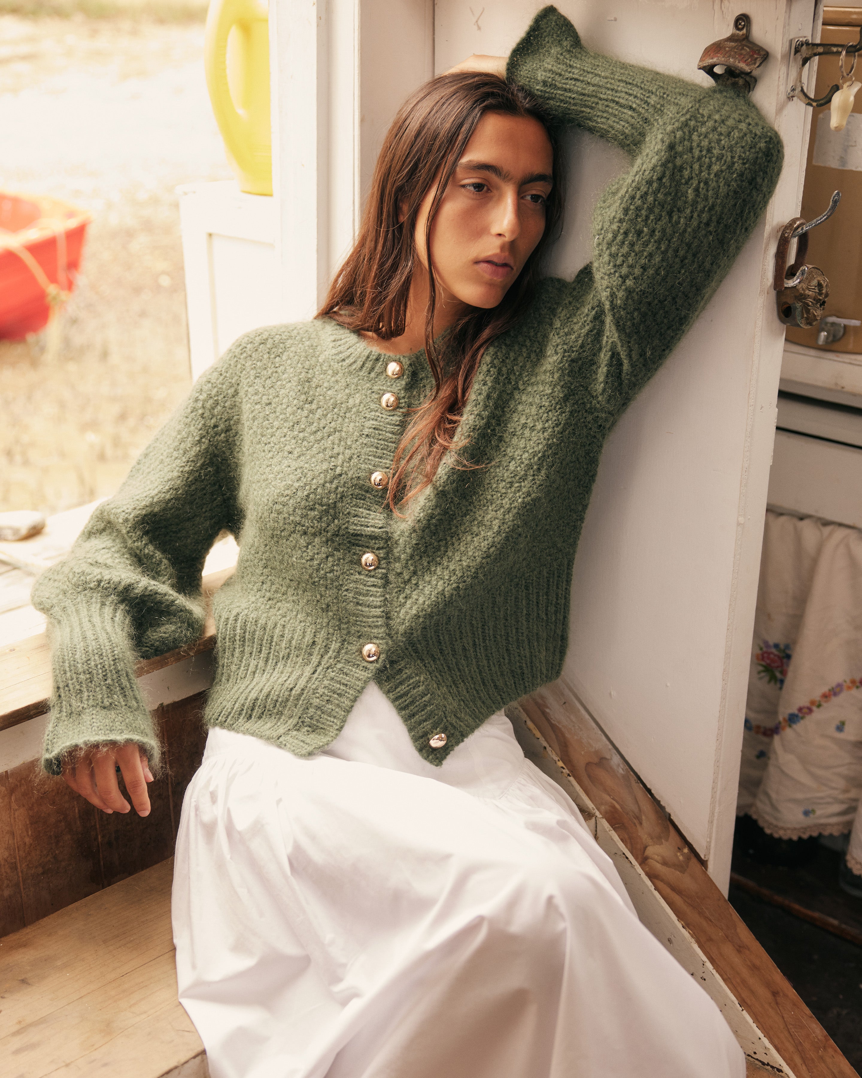 MATILDA CARDIGAN KHAKI | RUBY