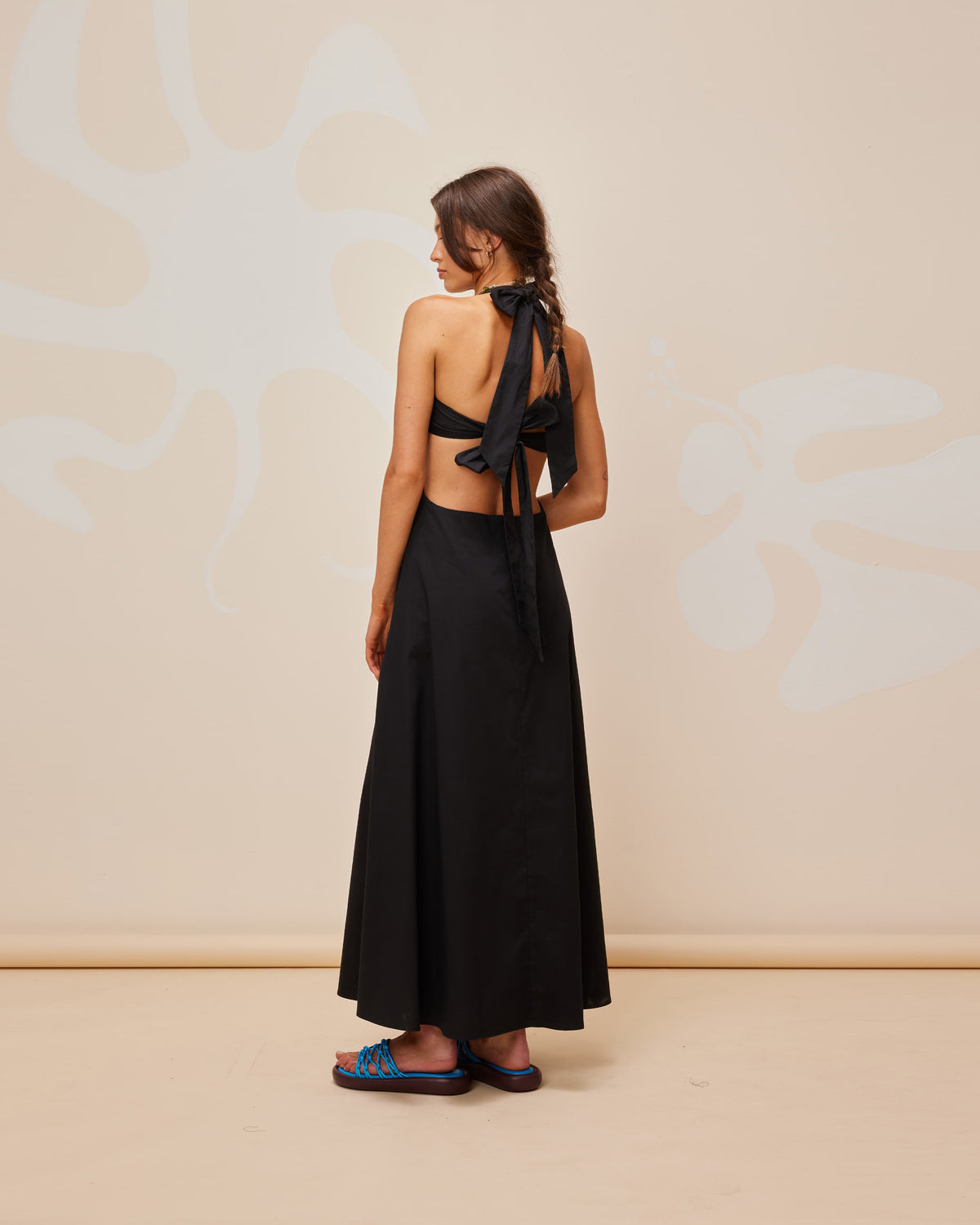 guisefene halter maxi dress black guisefene halter dress black