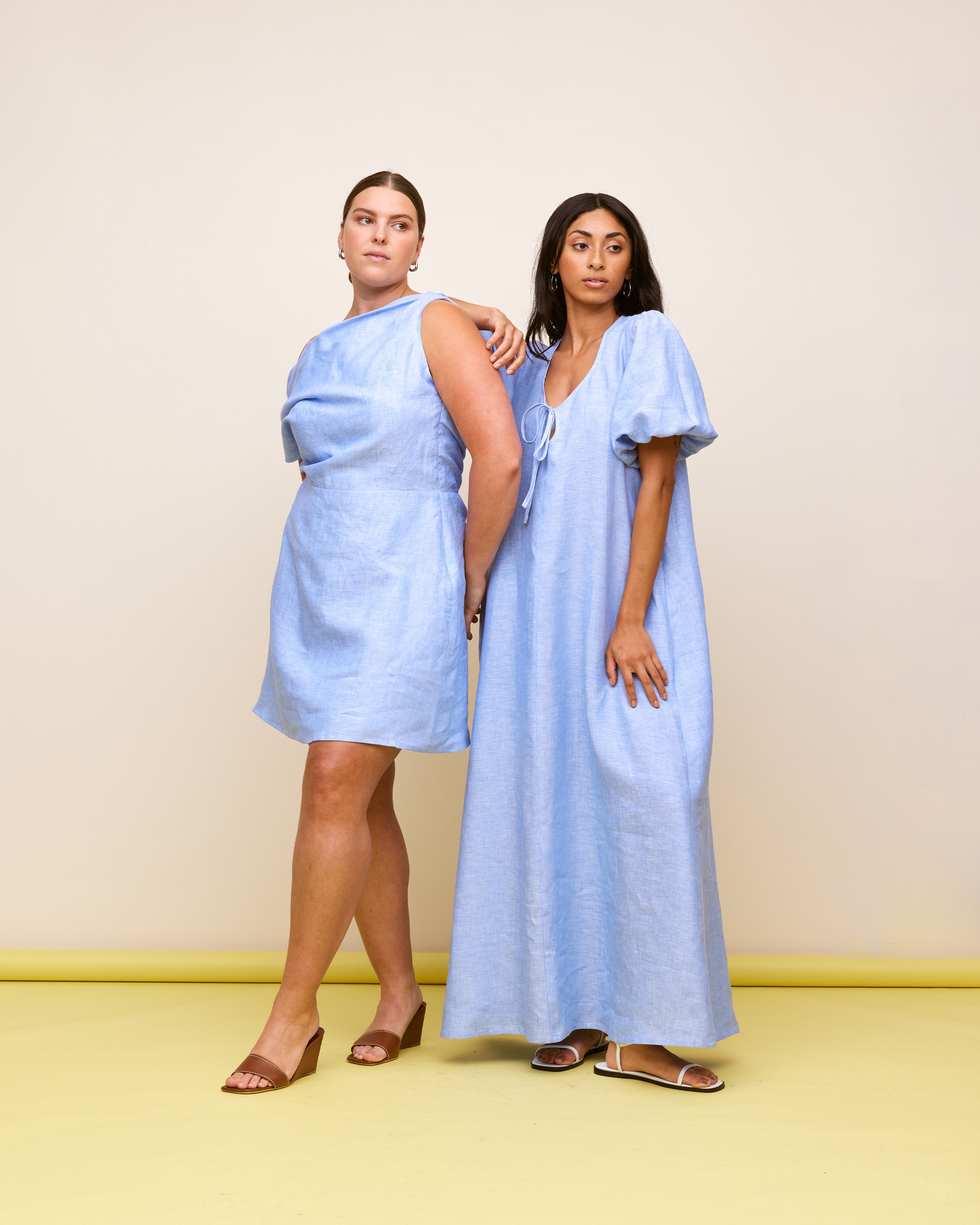 knee length dresses for ladies Marle Riri Dress Linen main image 0