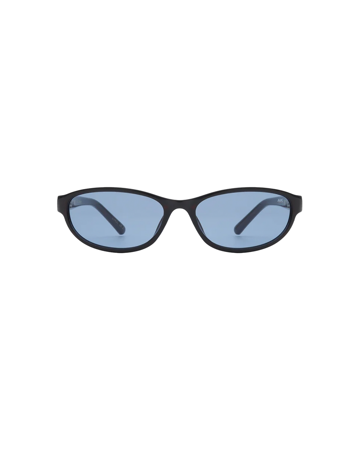 ALEXA SUNGLASS DEMI TORTOISE | Slim sunglasses with a futuristic and refined expression. Designed with a brown cat-eye shape lens and demi-tortoise frames.
