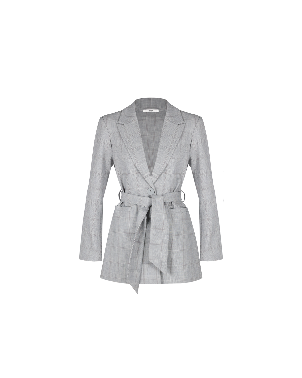 ALEXIA BLAZER GREY CHECK - Main Image