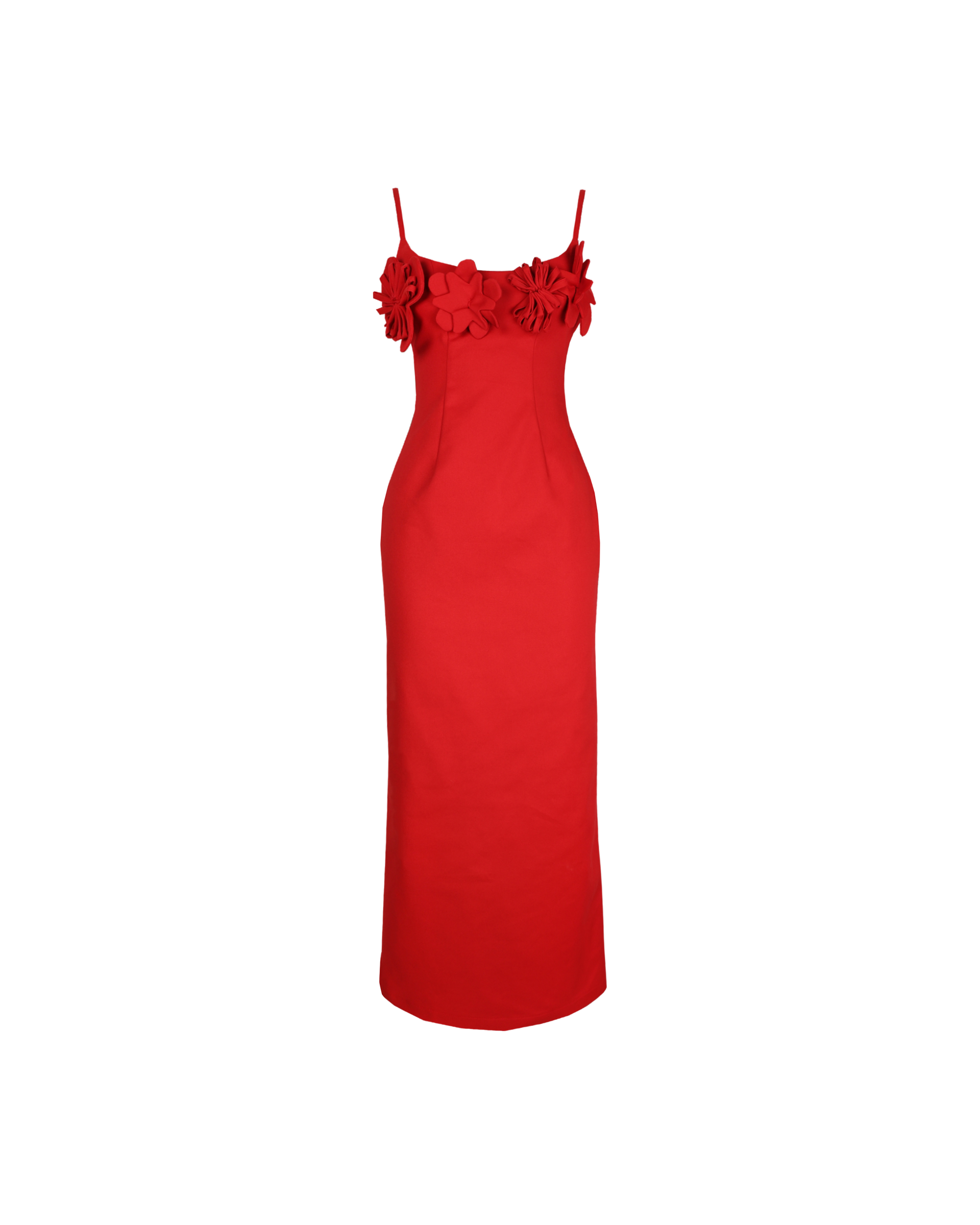 strapless open back dress Alberta Red Dress main image 1