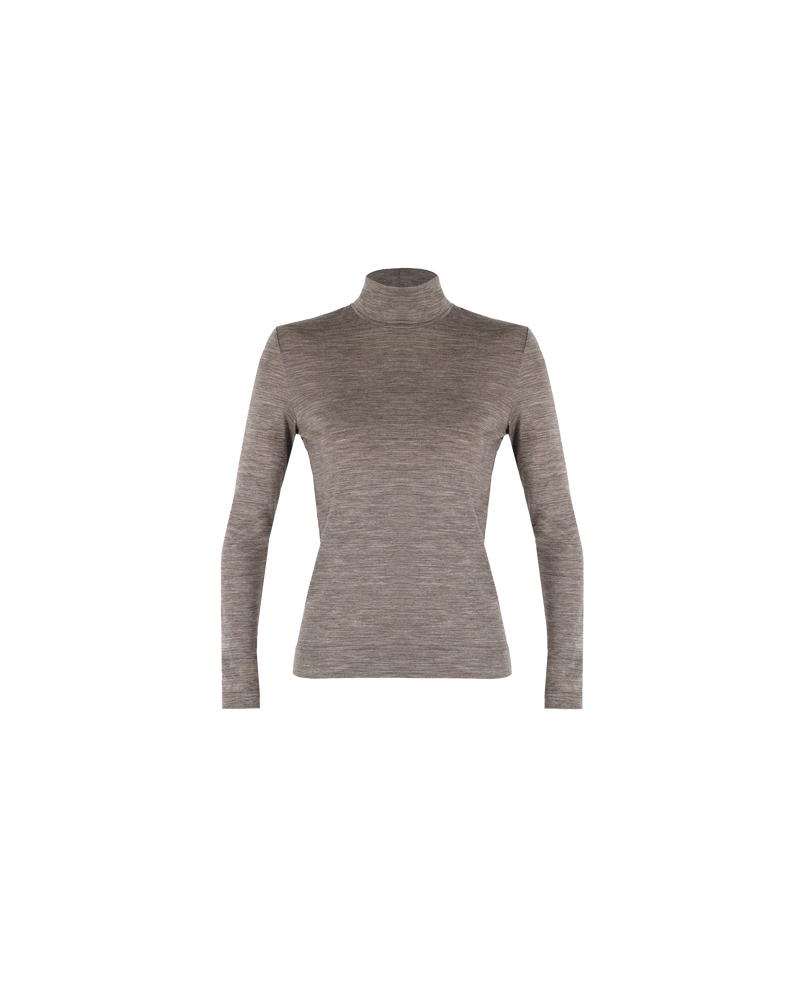 ALICE SKIVVY HAZEL | Longsleeve merino knit top with turtleneck for extra warmth. Perfect for winter layering, this piece fits to form and is simultaneously warm and breathable.