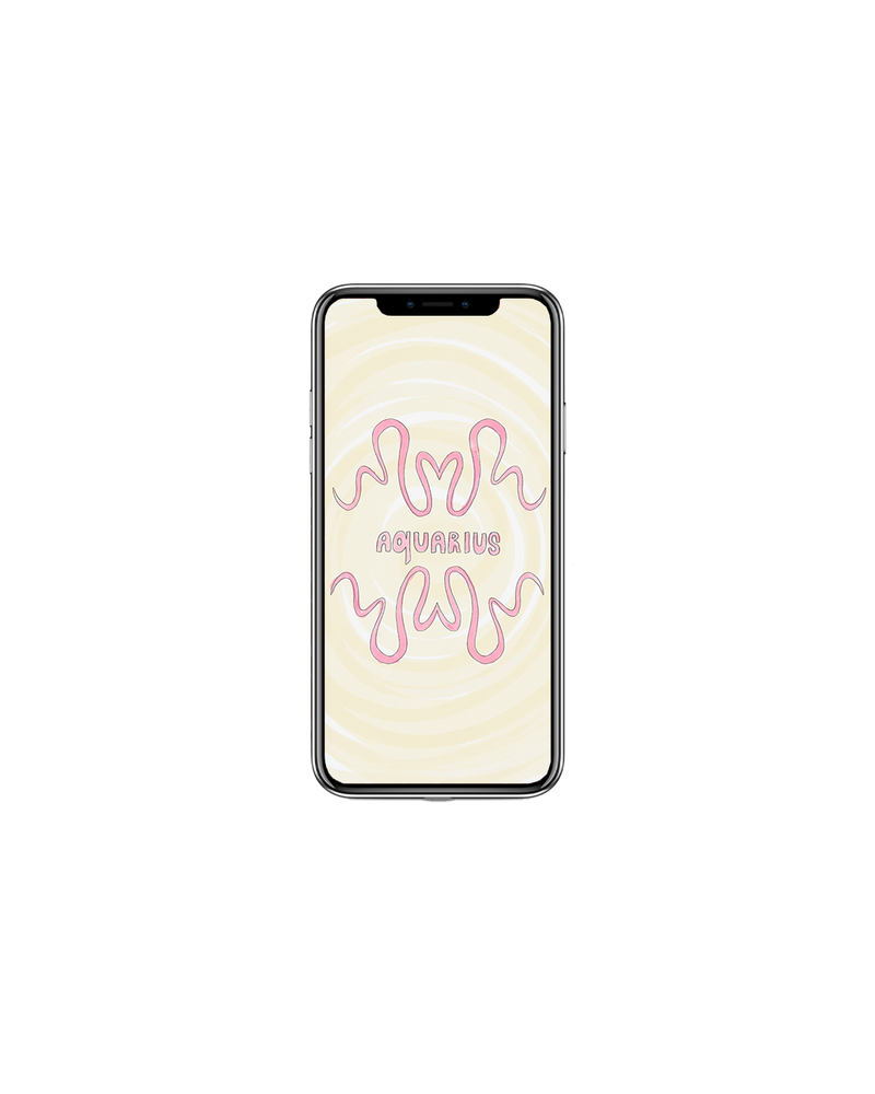RESORT SCREENSAVER AQUARIUS | Our free RUBY Resort Screensavers are back for another summer. Hand drawn by our Art Director, these zodiac screensavers perfectly encapsulate the vibrant energy of a summer Rubette ~ no matter your sign. 
