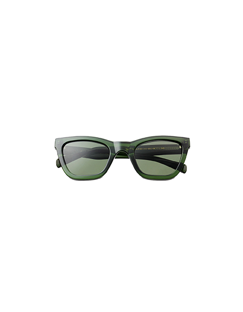  BIG KANYE SUNGLASS DARK GREEN | The Big Kayne by A.Kjaerbede is for those who like a slightly larger reinterpretation of the cat eye glasses. The big Kayne have sharp edges with soft transitions.