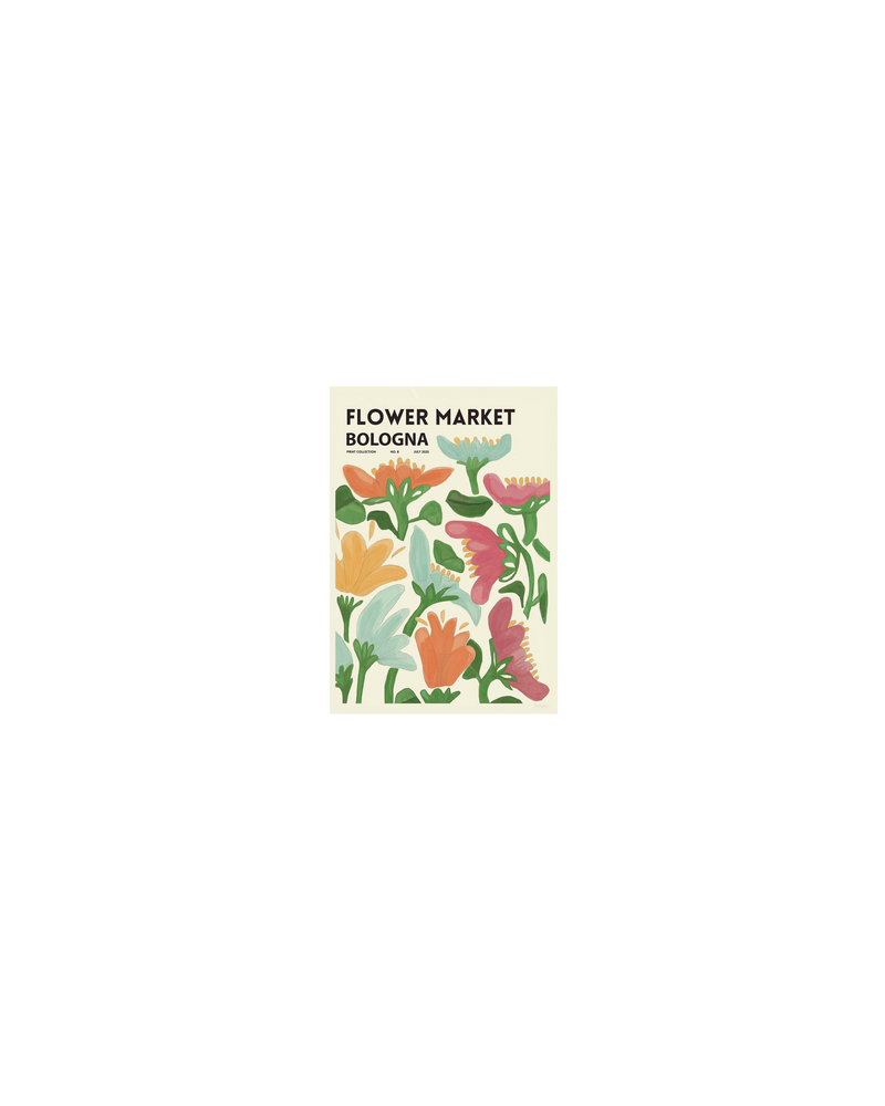 FLOWER MARKET BOLOGNA BOLOGNA | Swedish print brand Astrid Wilson believes in the healing and calming power of nature, emotional power of colours, and the playful and free spirit of being childish. This artwork is...