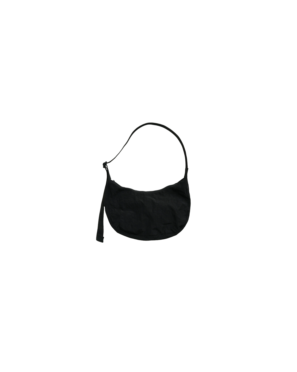 MEDIUM NYLON CRESCENT BAG BLACK | RUBY