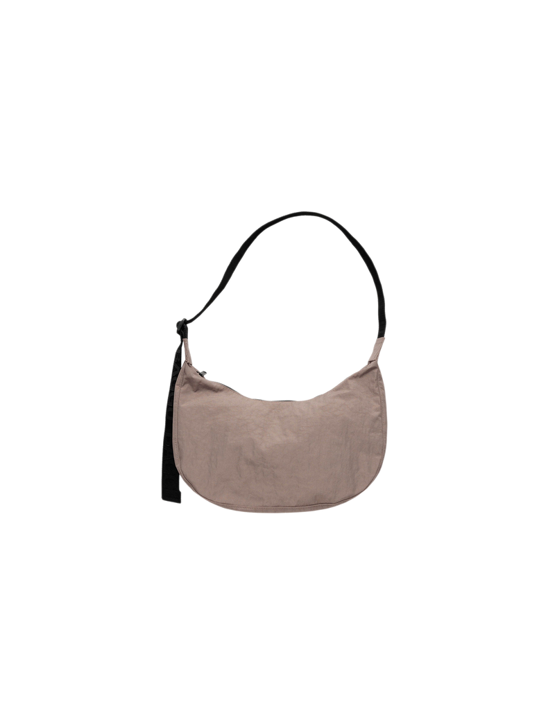 MEDIUM NYLON CRESCENT BAG TAUPE | 