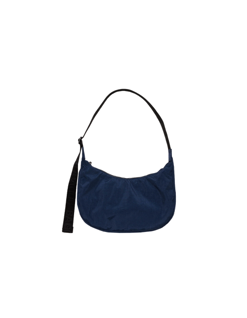 MEDIUM NYLON CRESCENT BAG NAVY | RUBY