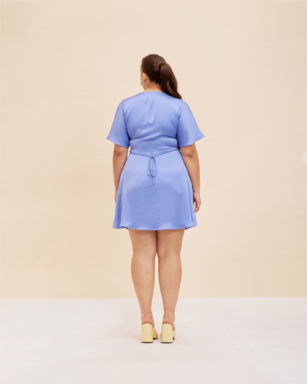 BETTINA SATIN MINI DRESS PERIWINKLE | RUBY BETTINA SATIN MINI DRESS PERIWINKLE | RUBY
