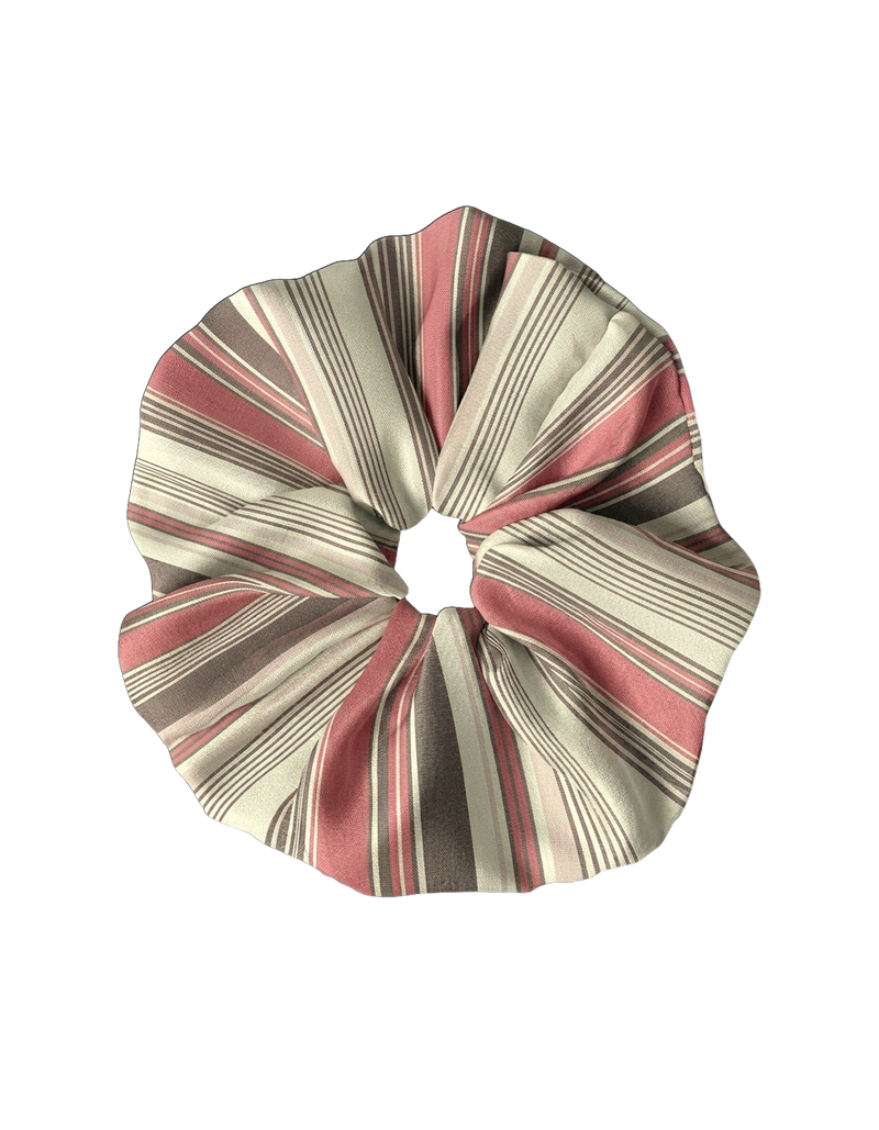 BETTY SCRUNCHIE ANISE STRIPE | Oversized scrunchie made from the offcuts from our anise stripe styles.