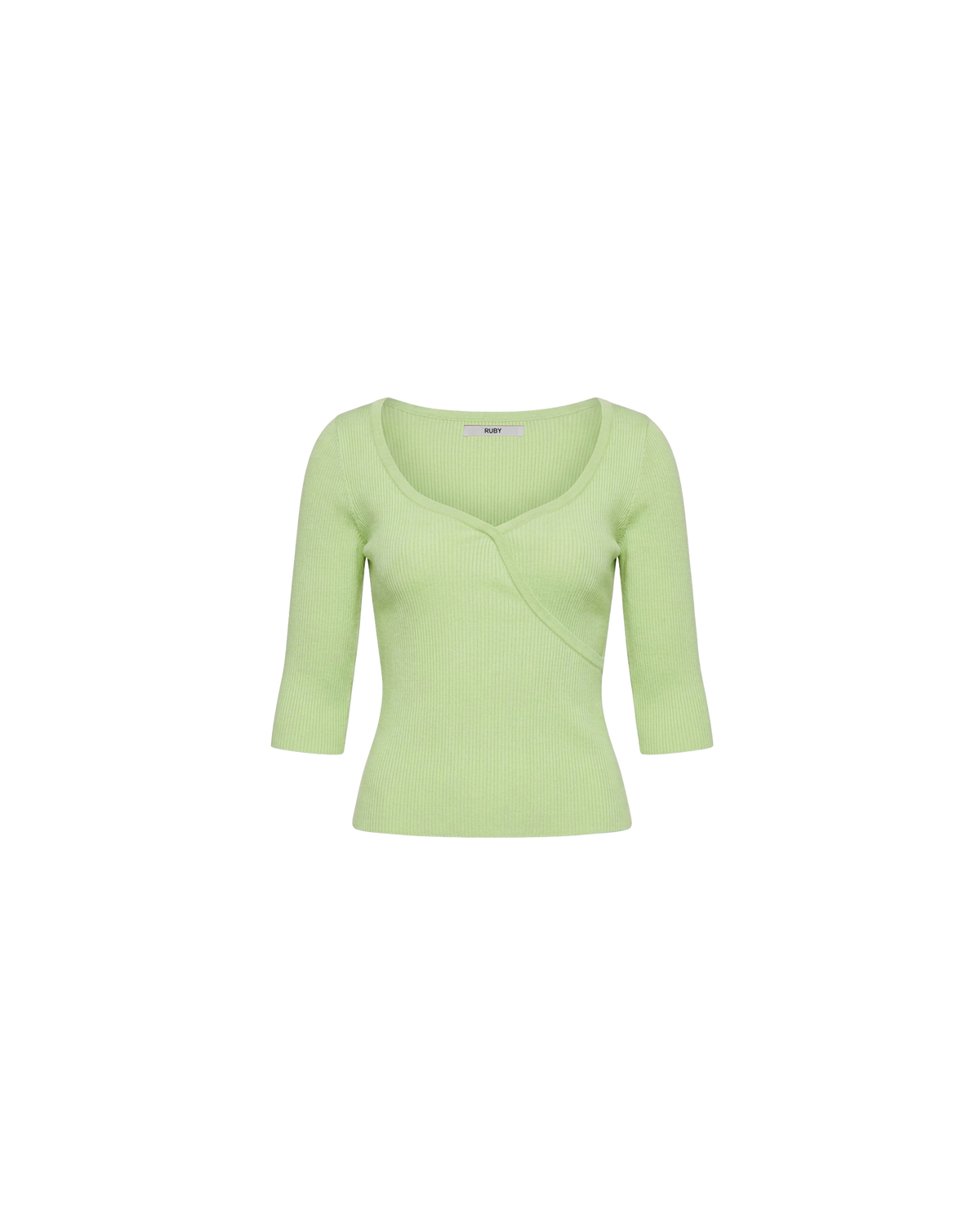 BIRDIE LONG SLEEVE APPLE | Slim fit 3/4 sleeve top, designed in a fun apple green colourway. This top is the perfect all-season addition to layer under all your favourite jackets to keep you cosy in the cold, or wear on its own as a...
