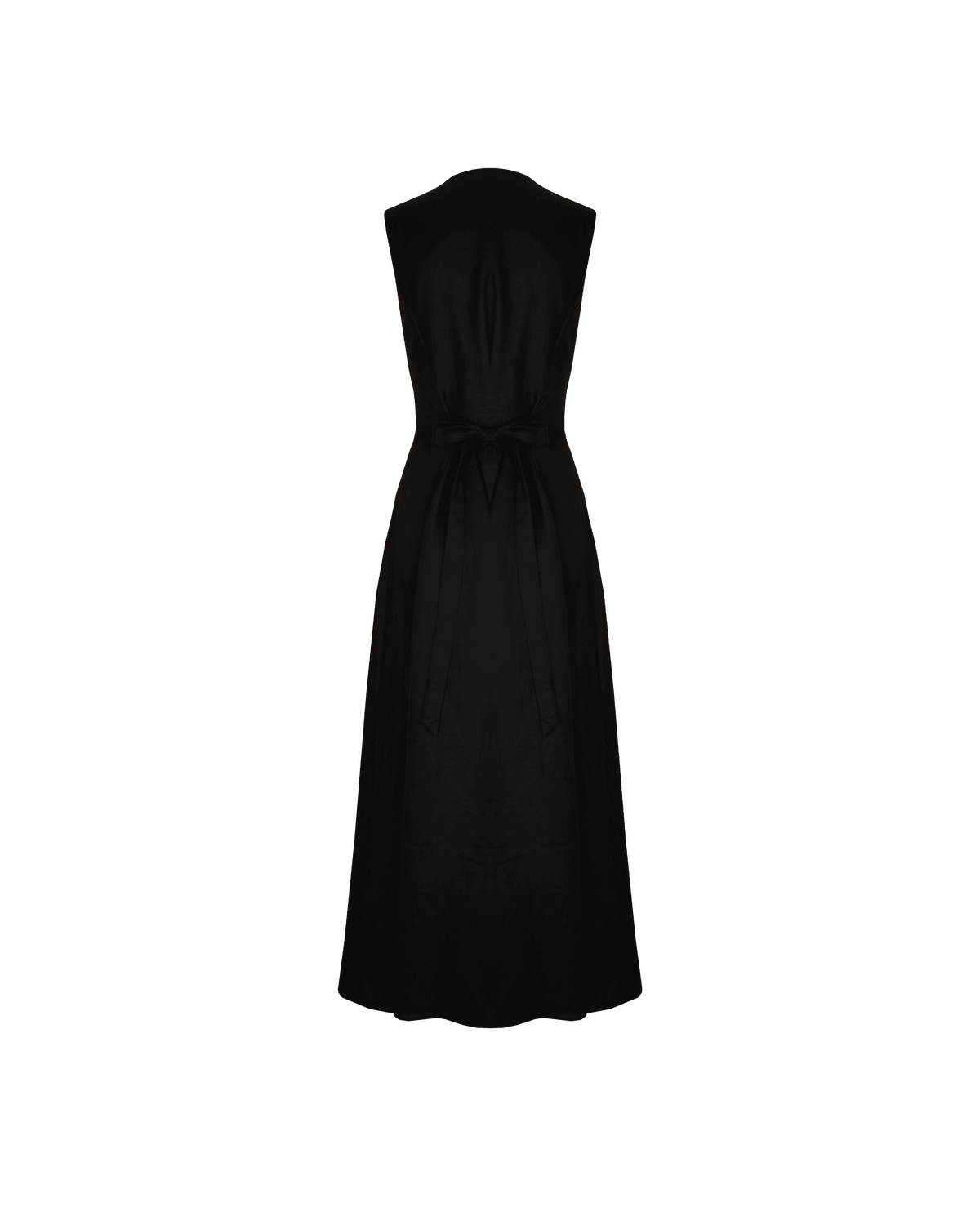 linen dresses aliexpress black ALIZA LINEN DRESS BLACK