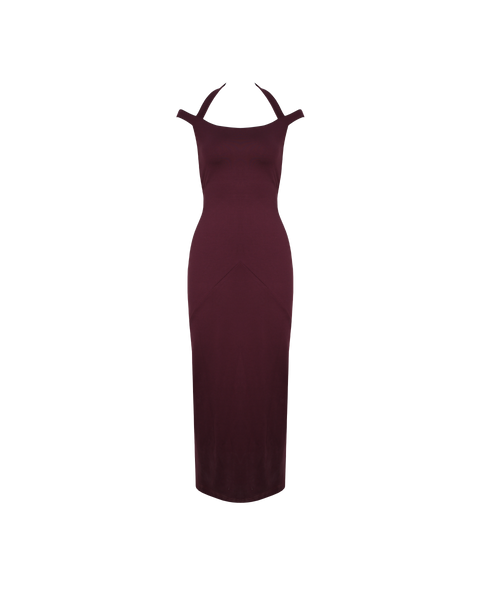 CALVIN DRESS PLUM