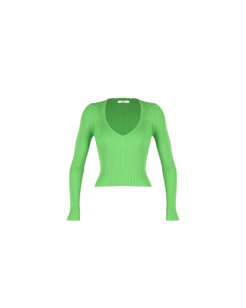 CARRIE LONG SLEEVE LIME | 