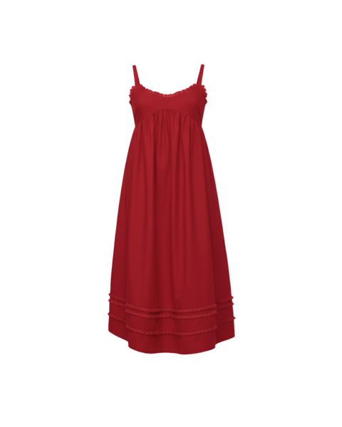 COLETTE MIDI DRESS GARNET