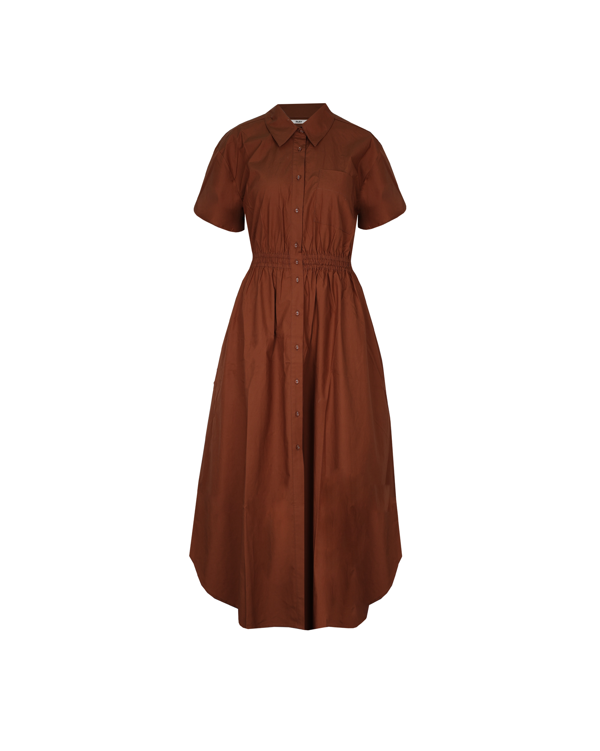 COMET SHIRT DRESS CHOCOLATE
