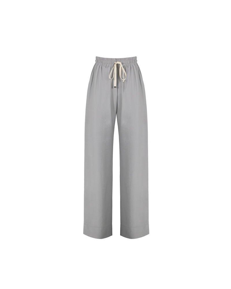 CORVETTE TROUSER  GREY | Sporty, high waisted pant with a wide leg silhouette. An all-time RUBY favourite in a new grey colourway.