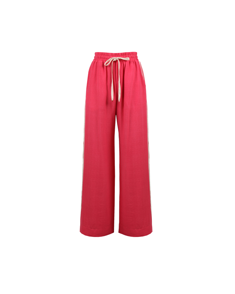 CORVETTE TROUSER WATERMELON | Sporty, highwaisted pant with a wide-leg silhouette. An all-time RUBY favourite.
