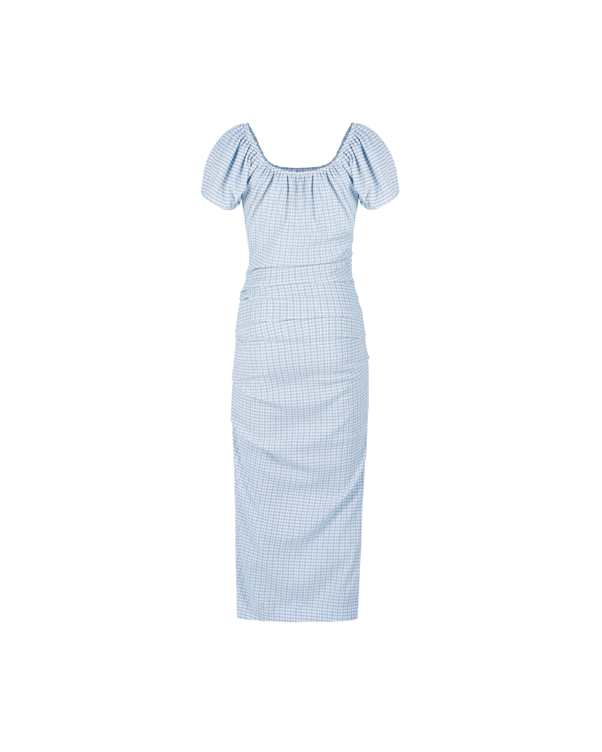 DELPHI GINGHAM DRESS BLUE GINGHAM | RUBY DELPHI GINGHAM DRESS BLUE GINGHAM | RUBY