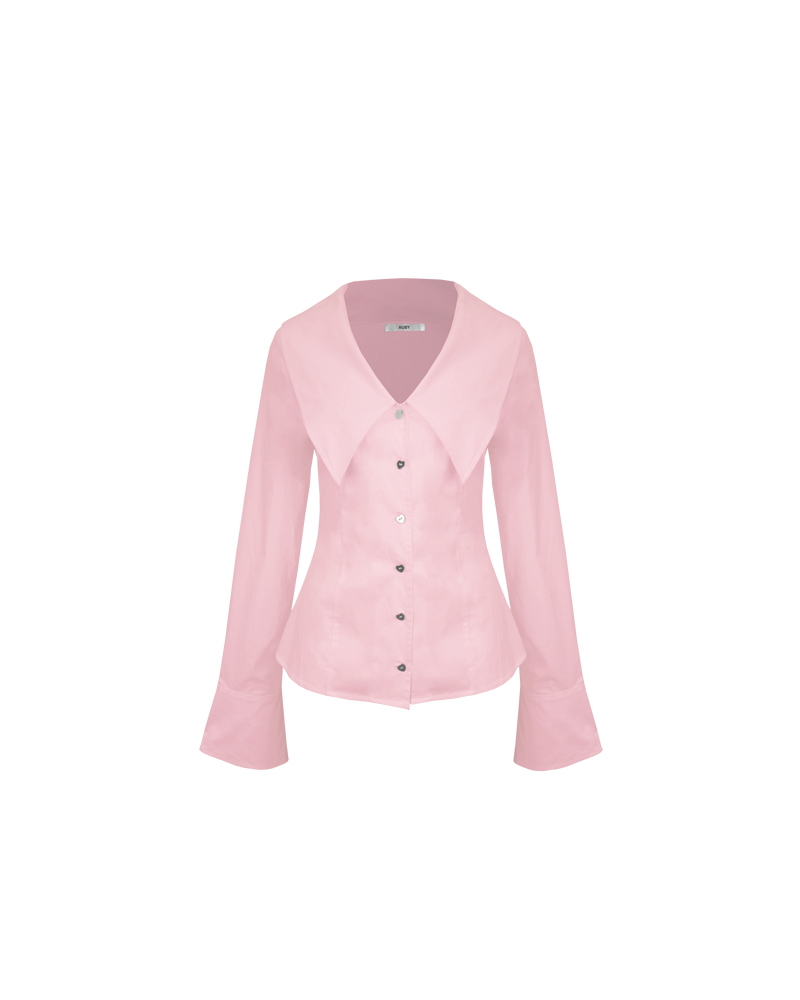 EDDIE SHIRT SOFT PINK | A RUBY spin on a classic shirt shape, Eddie is a crisp pink shirt that will bring fun into your wardrobe. Features a close fit that nips in at the...