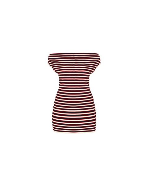 emma eventwear mini dress in red EMMA KNIT MINI DRESS RIVIERA