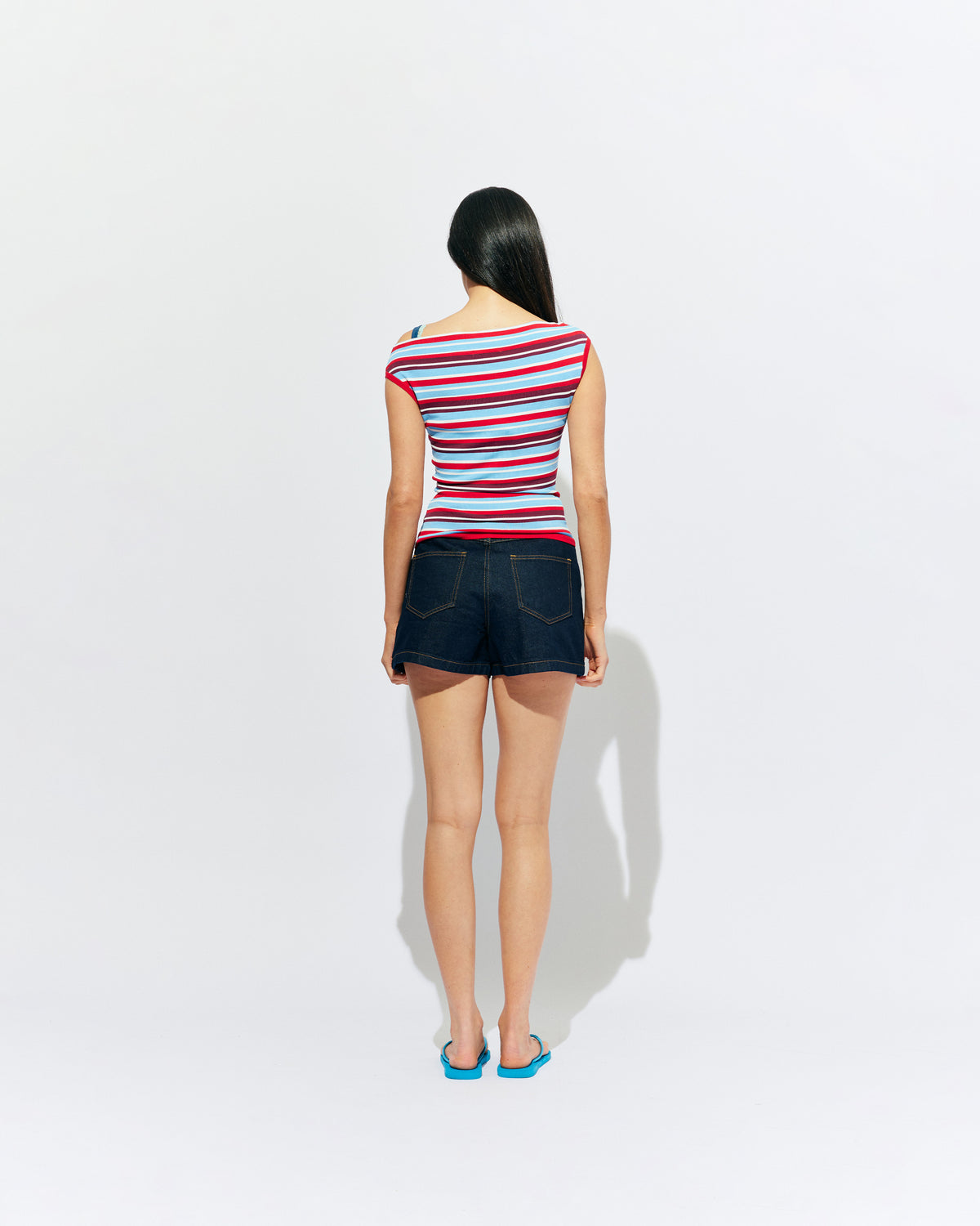 CLOVER DENIM SHORT UNWASHED | Our classic high waisted denim short in a soft raw denim, ready for easy strides and warm weather. It isn't Rubette summer without the Clover Short.