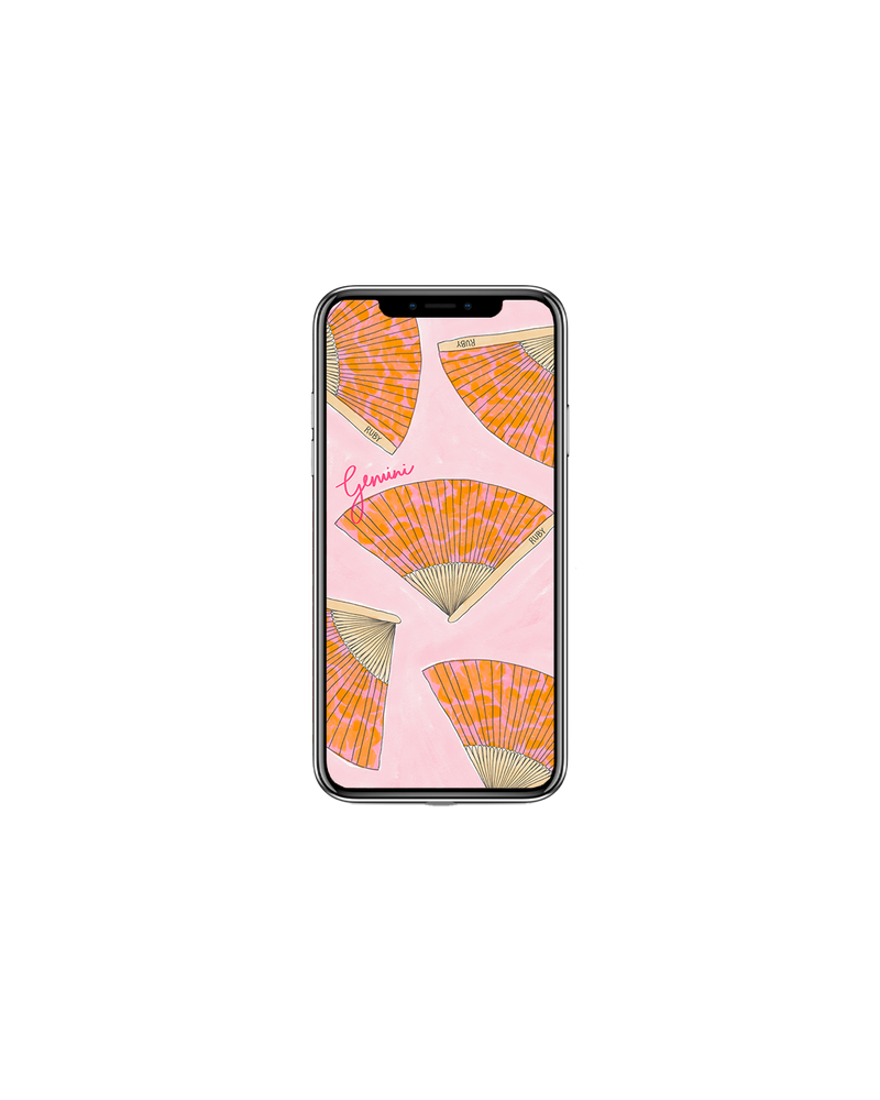 RESORT SCREENSAVER GEMINI | Our free RUBY Resort Screensavers are back for another summer. Hand drawn by our Art Director, these zodiac screensavers perfectly encapsulate the vibrant energy of a summer Rubette ~ no matter your sign. 