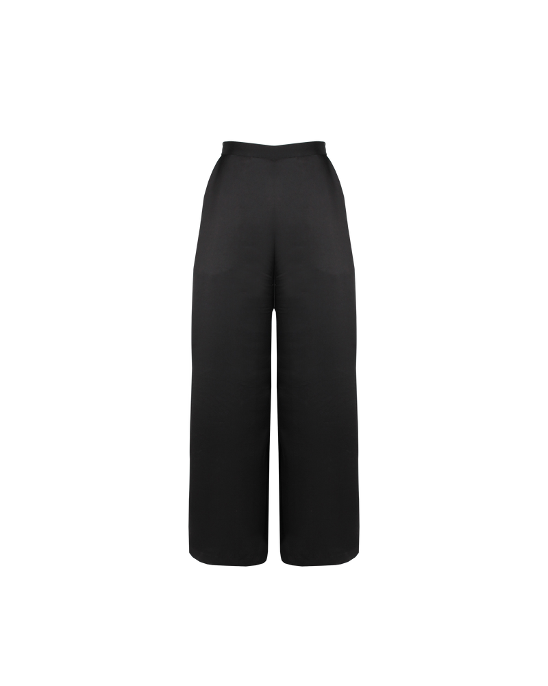 HERA PANT BLACK | The Hera Pant is a classic high-waisted wide-leg pant. It features a fitted waistband with invisible zip closure at centre back. Made from a medium-weight satin with drape, it is...