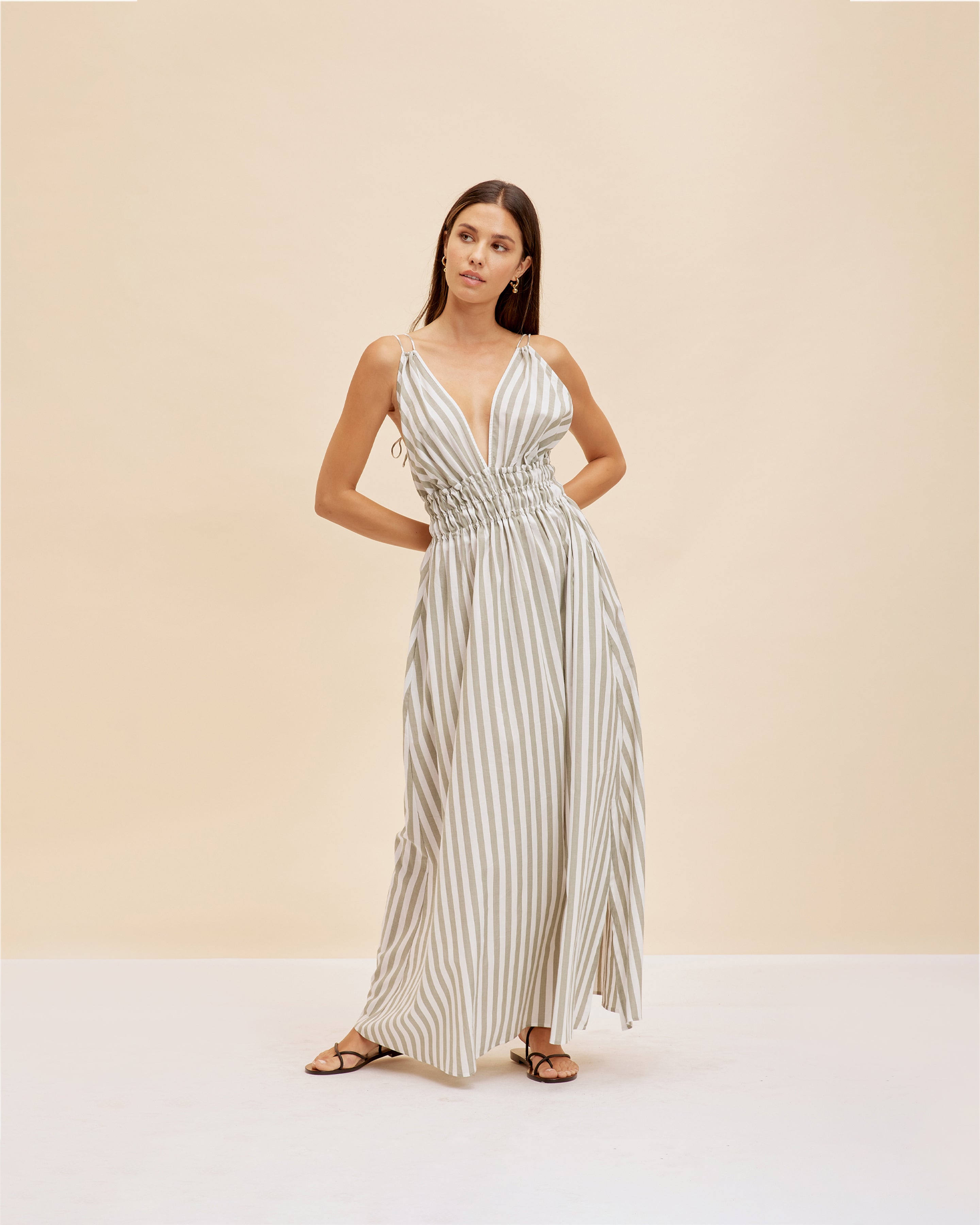 Spots and hotsell stripes maxi dress