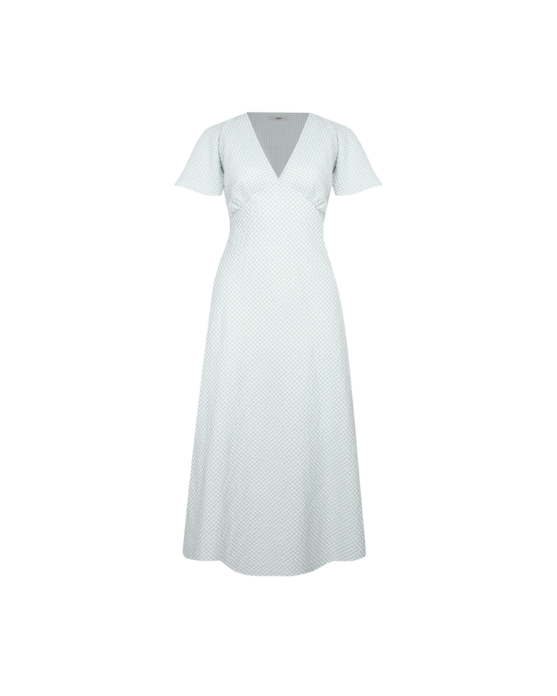 HONEY MIDI DRESS SAGE GINGHAM | 
V-neck midi dress, made in a lightweight cotton gingham. Fitted around the waist flowing to an A-line skirt, this dress is a timeless piece.
 





