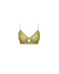 ISABELLA MID SUPPORT LACE BRA CHARTREUSE