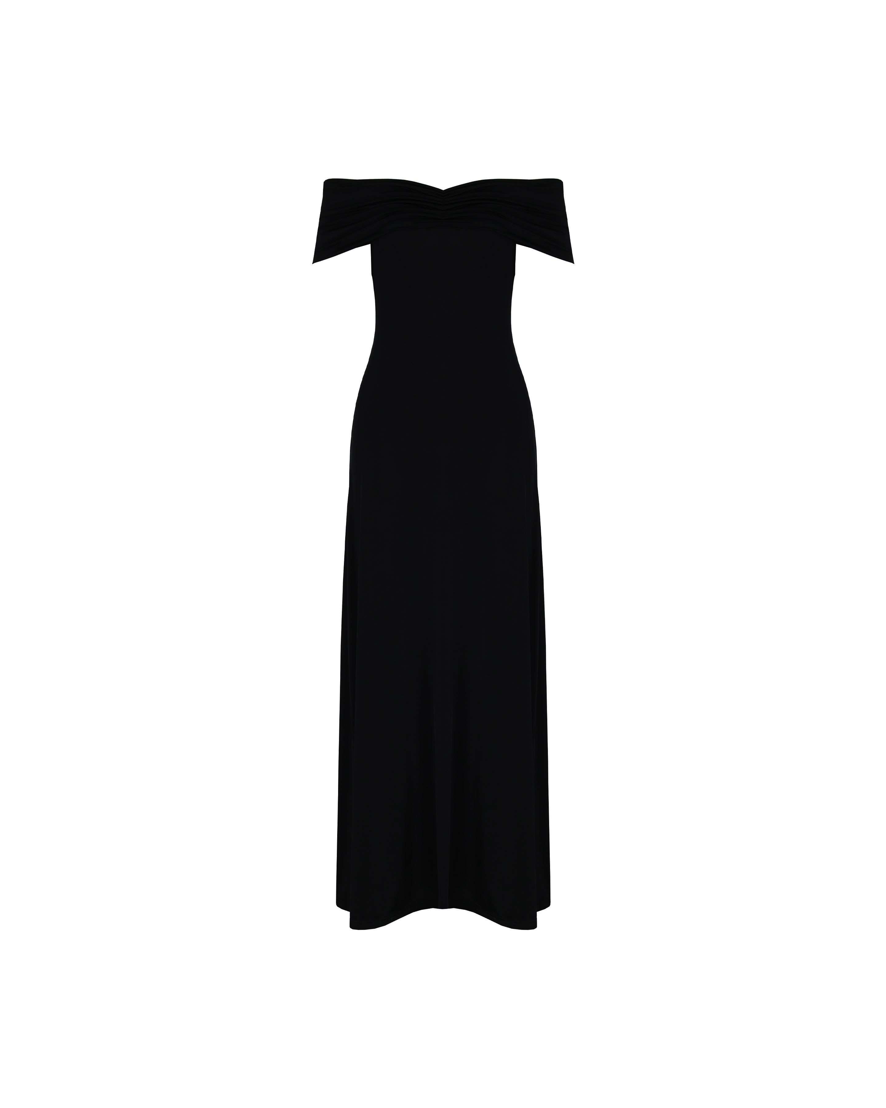 JIL OFF-SHOULDER DRESS BLACK | RUBY